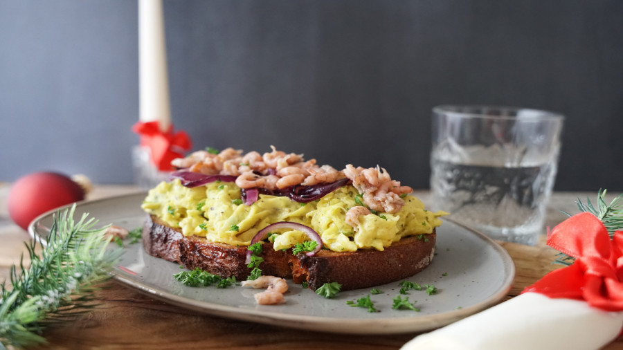 Rezept Ger Stetes Brot Mit R Hrei Und Nordseekrabben